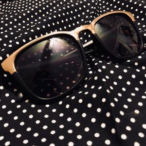 Gold Rimmed Sunglasses